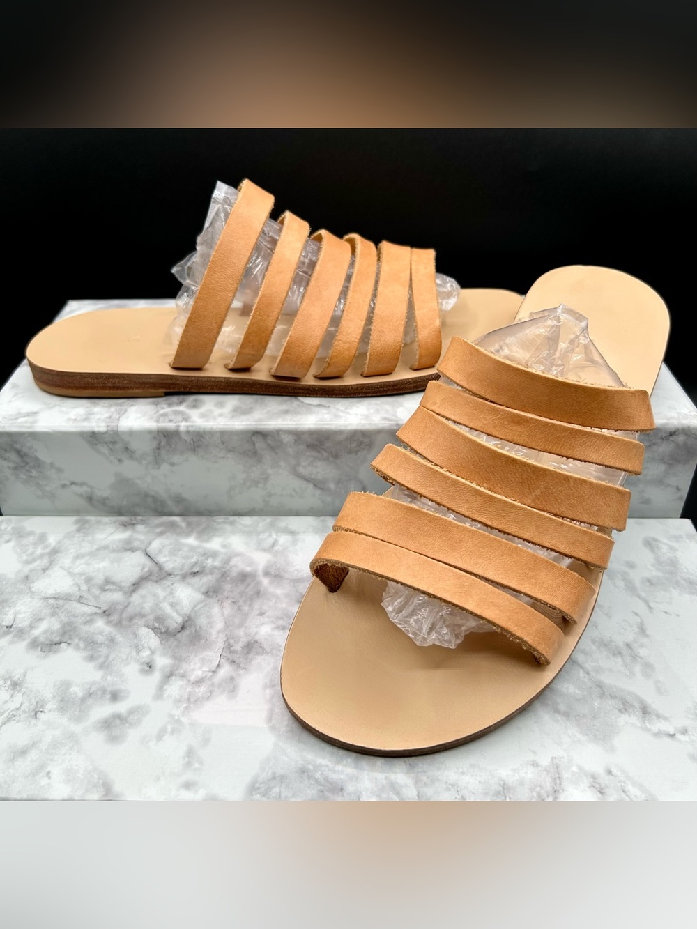 KYMA ITHAKY Slide Flat Sandals Leather. EU  size 38